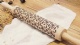 Blossom-Large beech wood rolling pin