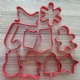 10pcs color Christmas cookie cutter set