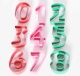 9pcs large colorful number cookie cutter set